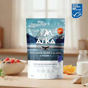 Collagène Marin d'Alaska en poudre - Mandarine - ASKA Nutrition