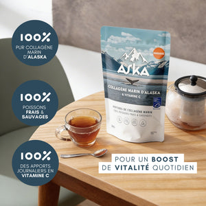 Collagène Marin d'Alaska en poudre - Mandarine - ASKA Nutrition