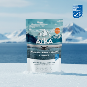 Collagène Marin d'Alaska en poudre - Mandarine