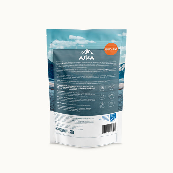 Collagène Marin d'Alaska en poudre - Mandarine