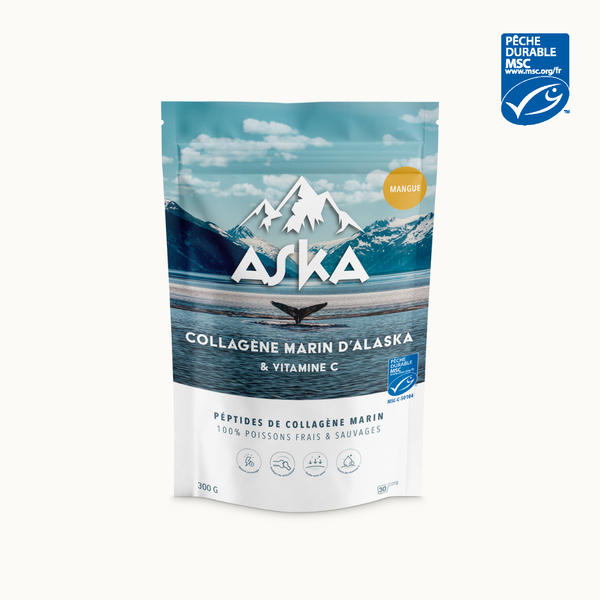 Collagène Marin d'Alaska en poudre - Mangue